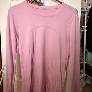 Pink LULULEMON Long Sleeve Women's Top